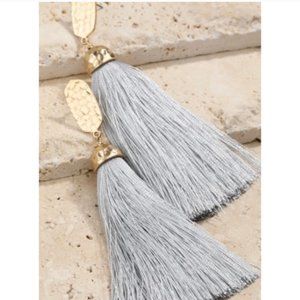 MUST GO, SALE ENDS 12/28 Hammered Tassel Earrings